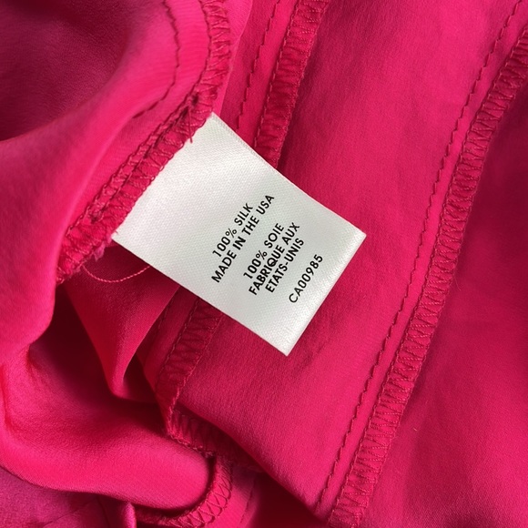 Nanette Lenore Designer silk top fuchsia 4 6 Barbie - Picture 3 of 5